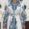 dress 3 closeup Azure Porcelain Paisley Maxi Dress