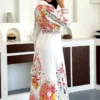 dress 4 back Coral Bloom Paisley Maxi Dress