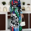 Chromatic Garden Maxi Dress