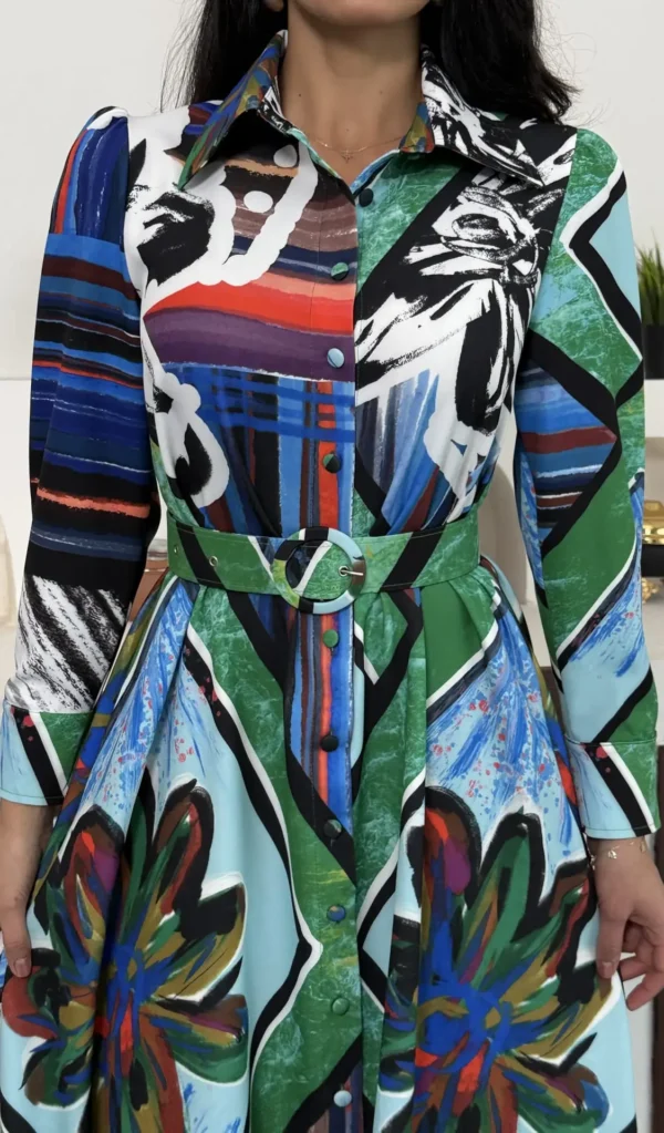 Chromatic Garden Maxi Dress