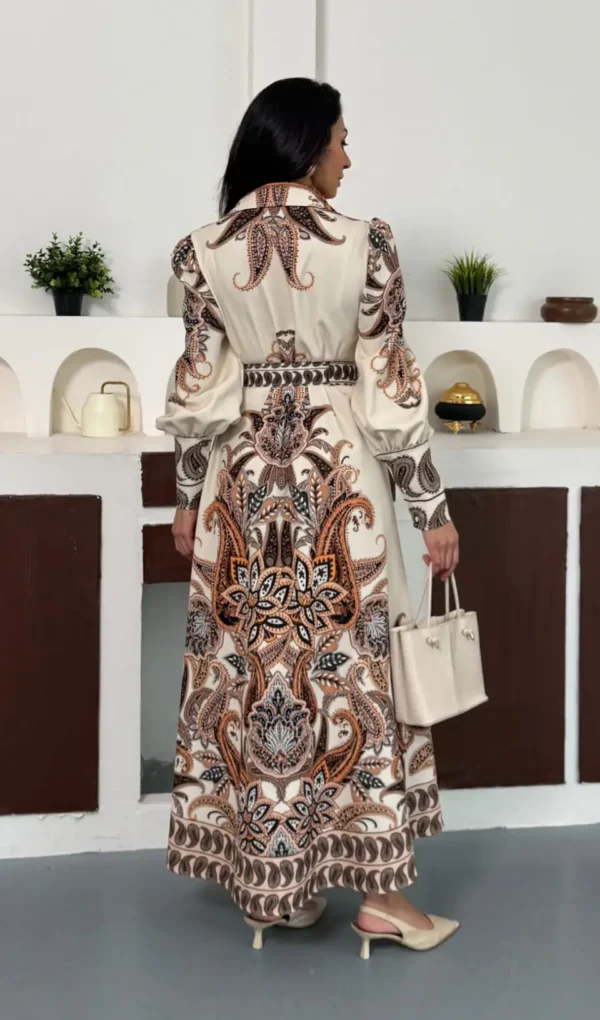 Autumn Paisley Maxi Dress