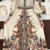Autumn Paisley Maxi Dress