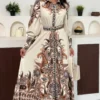 Autumn Paisley Maxi Dress