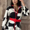 Noir Rouge Geometric Maxi Dress